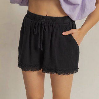 Frayed Hem Shorts