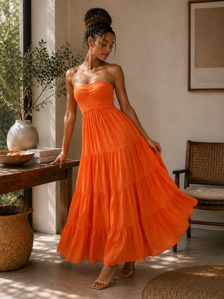 Layla Ruched Layer Dress