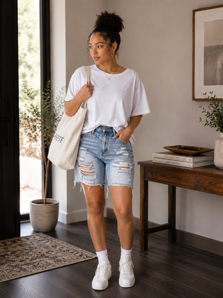 Slouchy Pima Cotton Tee