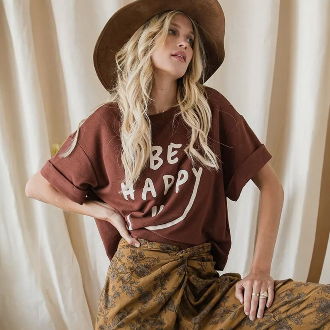 Be Happy Graphic Tee