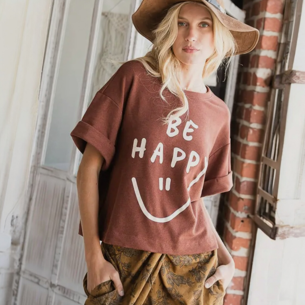 Be Happy Graphic Tee