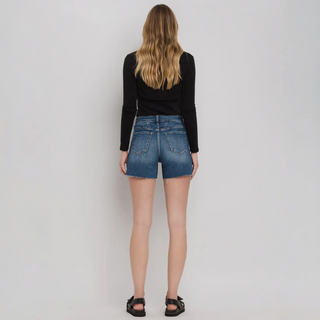 Patched Button Fly Shorts