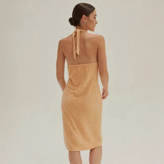 Halter-Neck Terry Dress