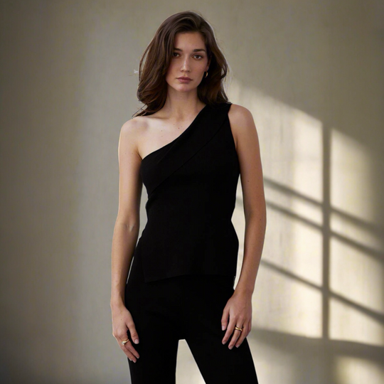 Fiona One Shoulder Pants Set