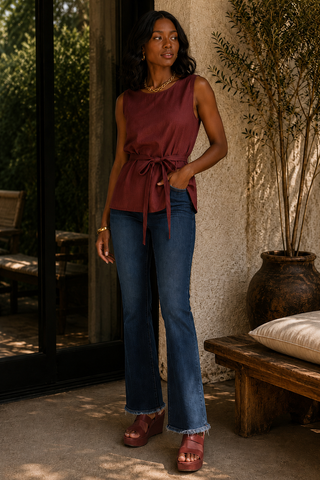 Bella Dark Wash Flare