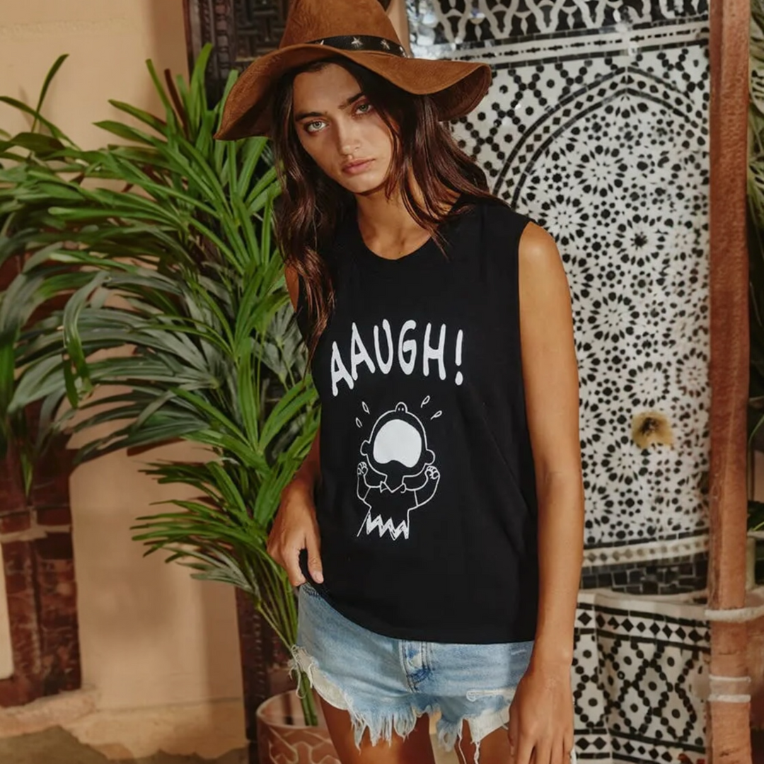 Current Mood Graphic Muscle Tee