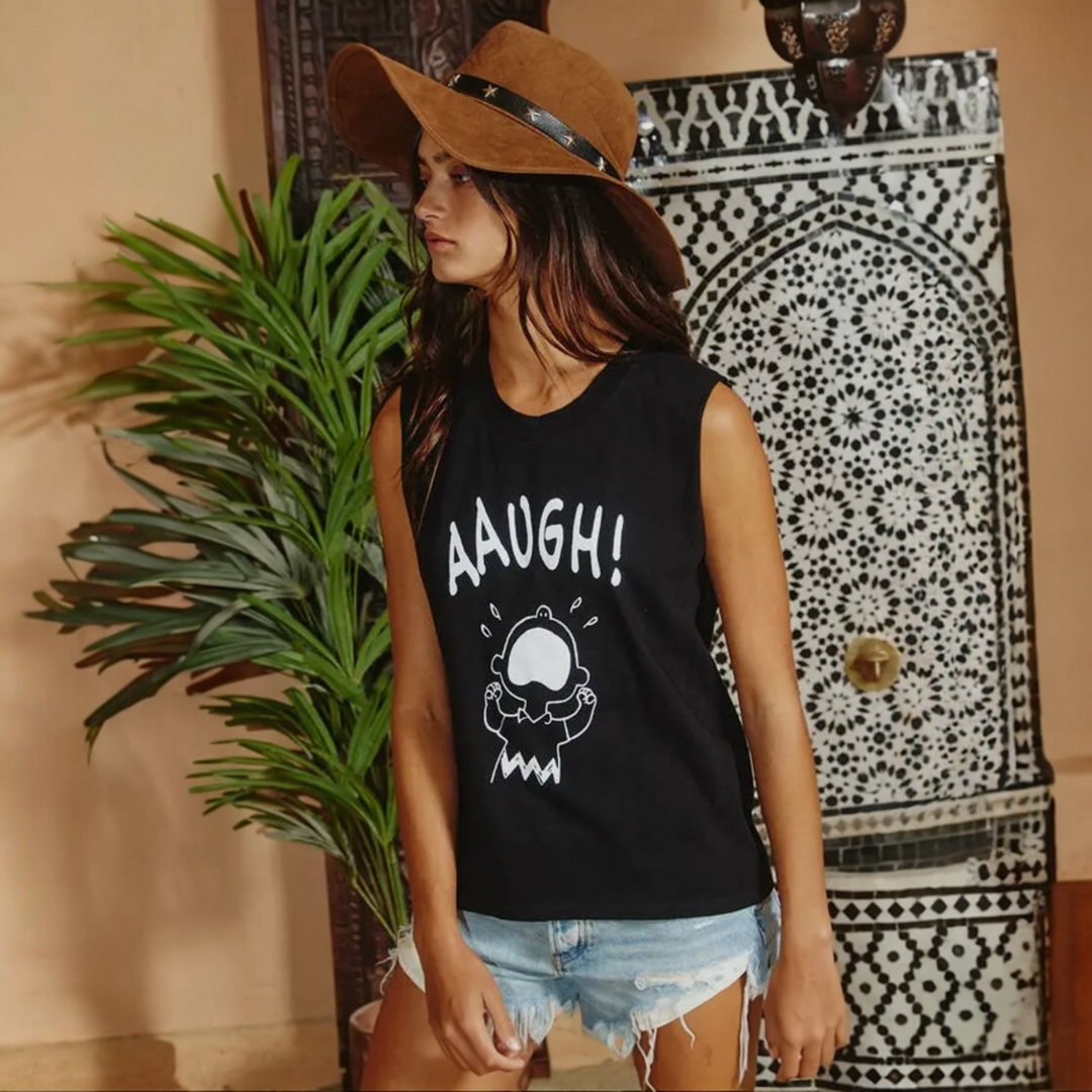 Current Mood Graphic Muscle Tee