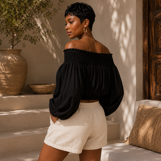 Isla Smocked Crop Top