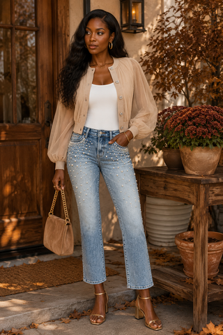 The Marielle Tulle Cardigan