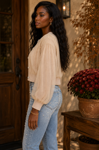 The Marielle Tulle Cardigan