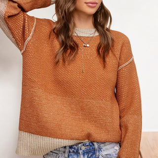 The  Madison Color Block Sweater