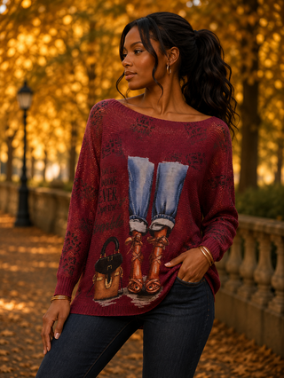 The Bordeaux Sweater Tee