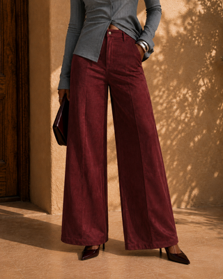 The Merlot Wide Leg Pant