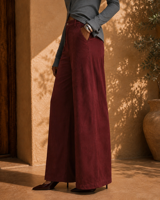 The Merlot Wide Leg Pant