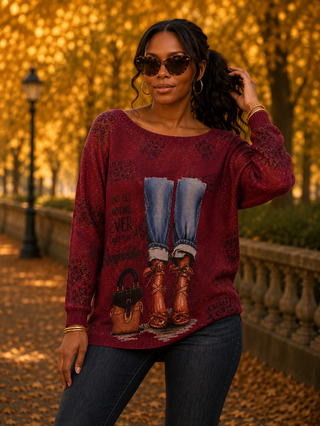 The Bordeaux Sweater Tee