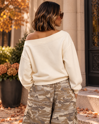 The Bare Shoulder Sweatshirt