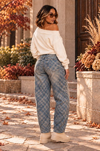 The Debra Plaid Denim