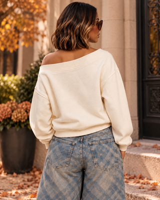 The Bare Shoulder Sweatshirt
