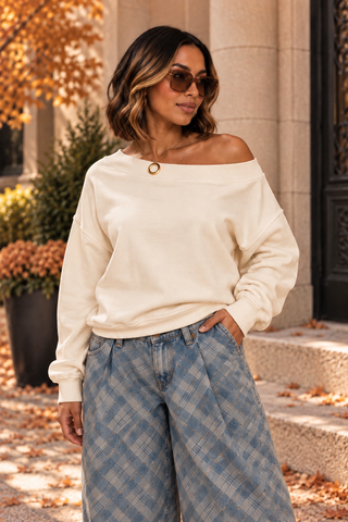 The Bare Shoulder Sweatshirt