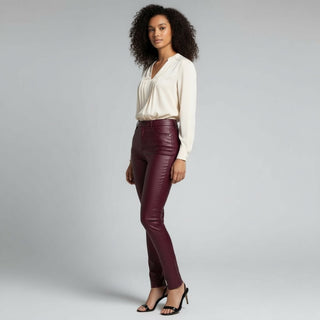 Faux Leather Coated Trouser