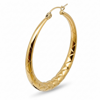 18K Gold-Plated Hoop Earrings