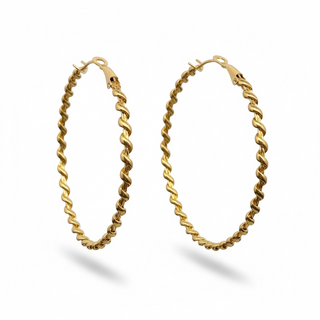 Spiral Coil Hoops