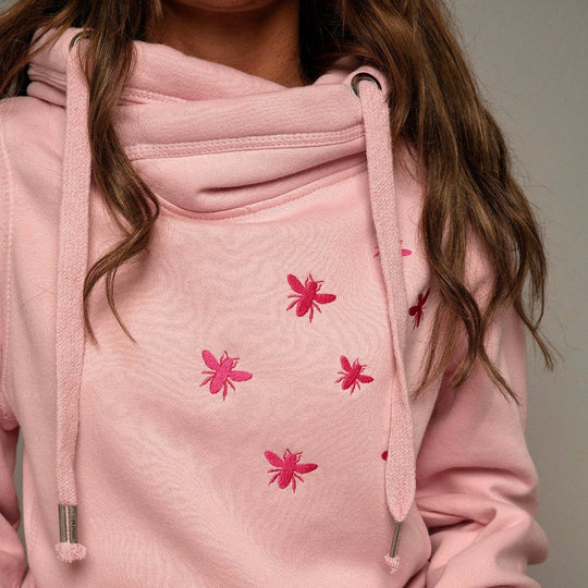 Embroidered Bee Luxe Hoodie