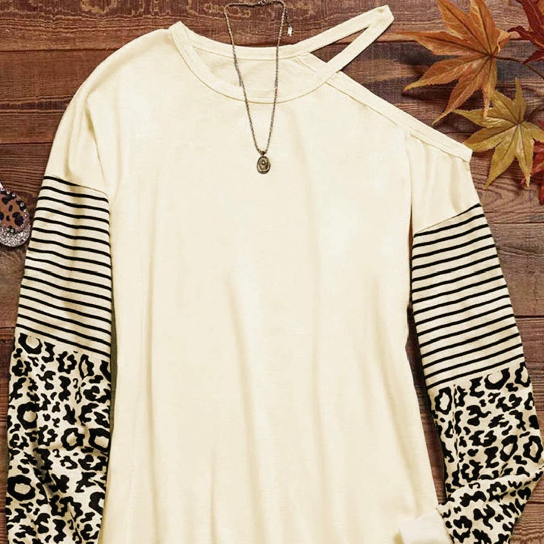 Patchwork Cut Out Mini-Dress