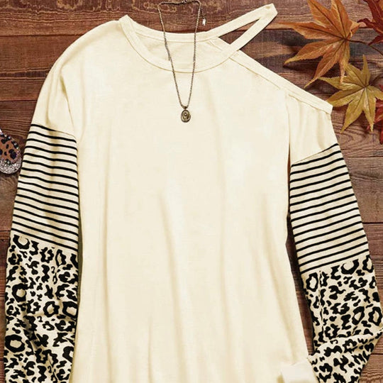Patchwork Cut Out Mini-Dress