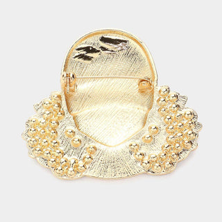 Queen Me Enamel Brooch