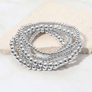 Seven Layered Beaded Stretch Bracelets