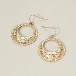 Hammered Circle Earrings