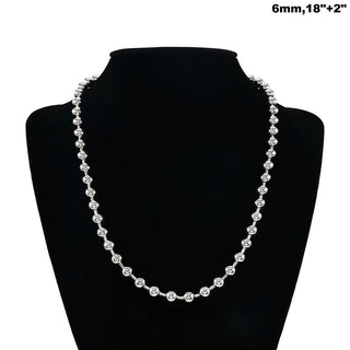 Stainless Steel Beaded Chain Necklace