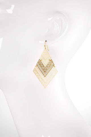 Chevron Filigree Earrings