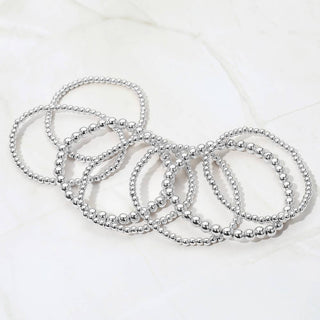 Seven Layered Beaded Stretch Bracelets
